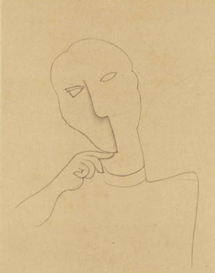 Portrait arabesque by Roger de la Fresnaye