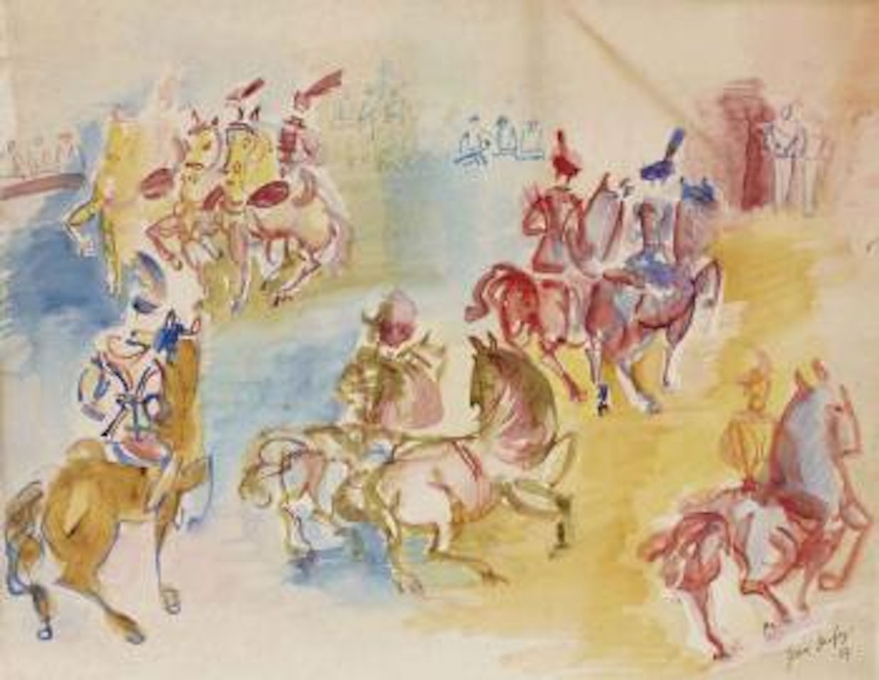 Au cirque Medrano by Jean Dufy
