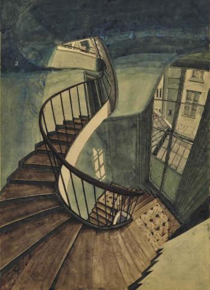 L'escalier, 54 rue de Seine by Sam Szafran