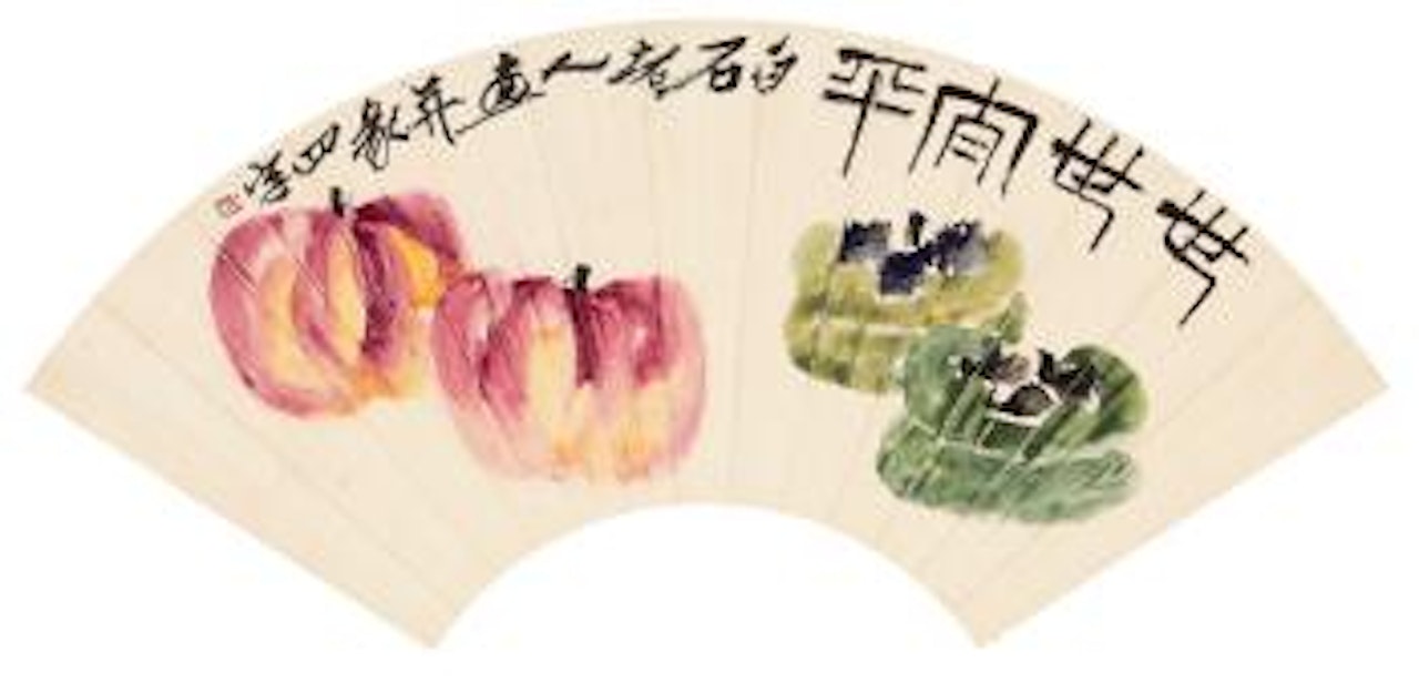 Apples And Persimmons by Qi Baishi