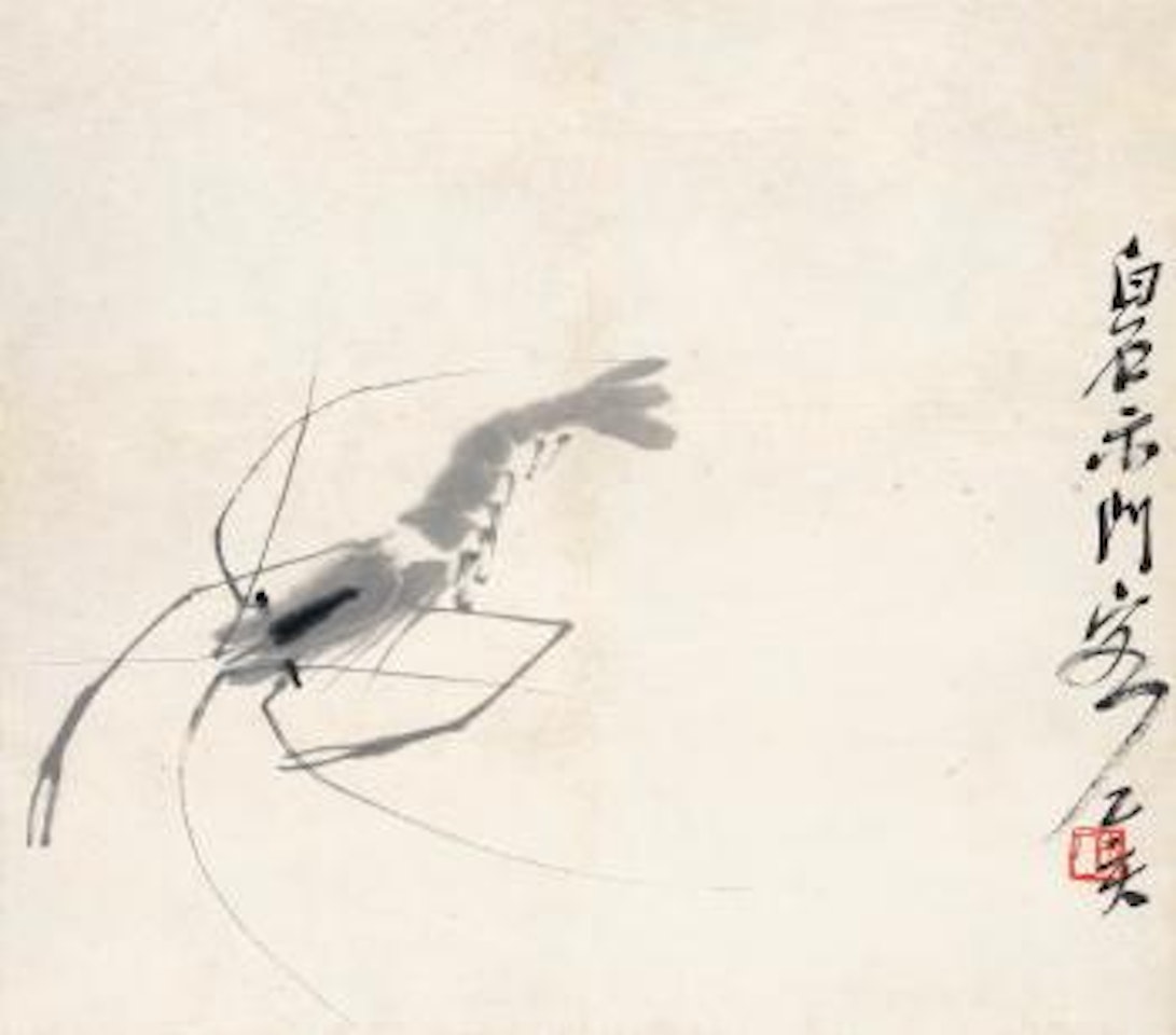 Shrimps by Qi Baishi