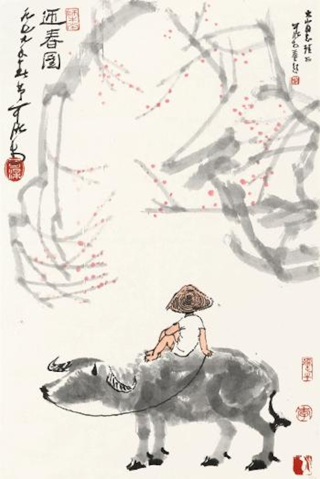 Spring Greeting by Li Keran