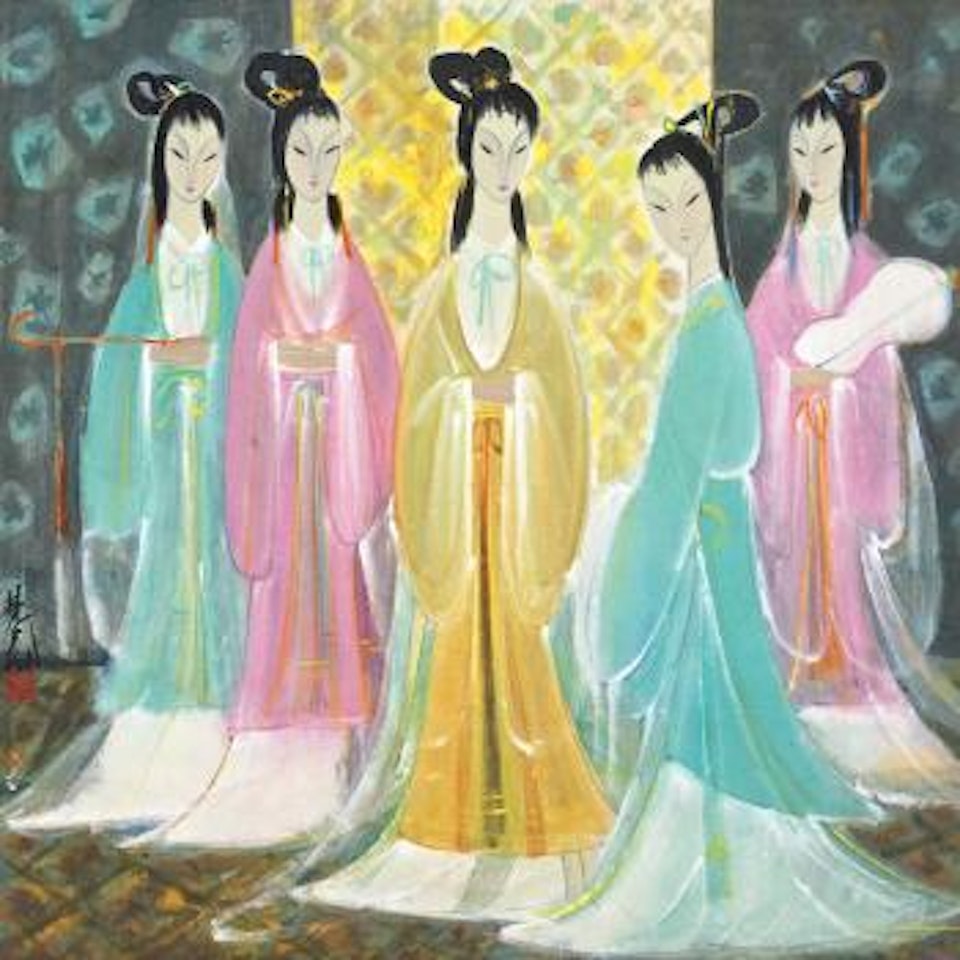 Five Beauties by Lin Fengmian