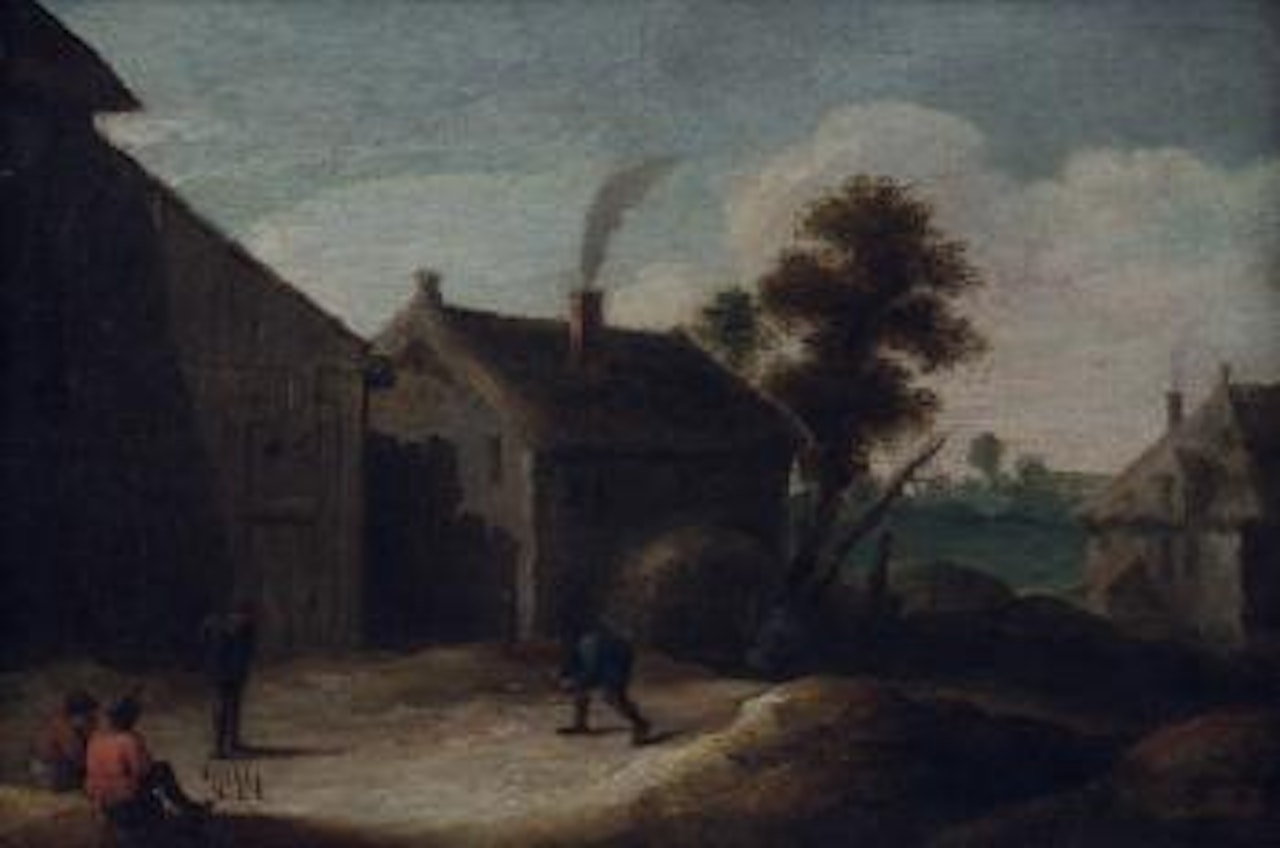 Paesaggio con giocatori di birilli by David Teniers II