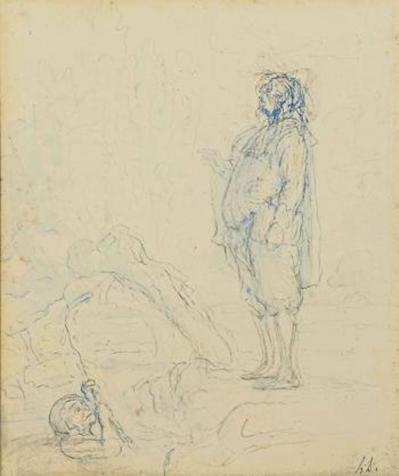Le maître d'école by Honoré Daumier