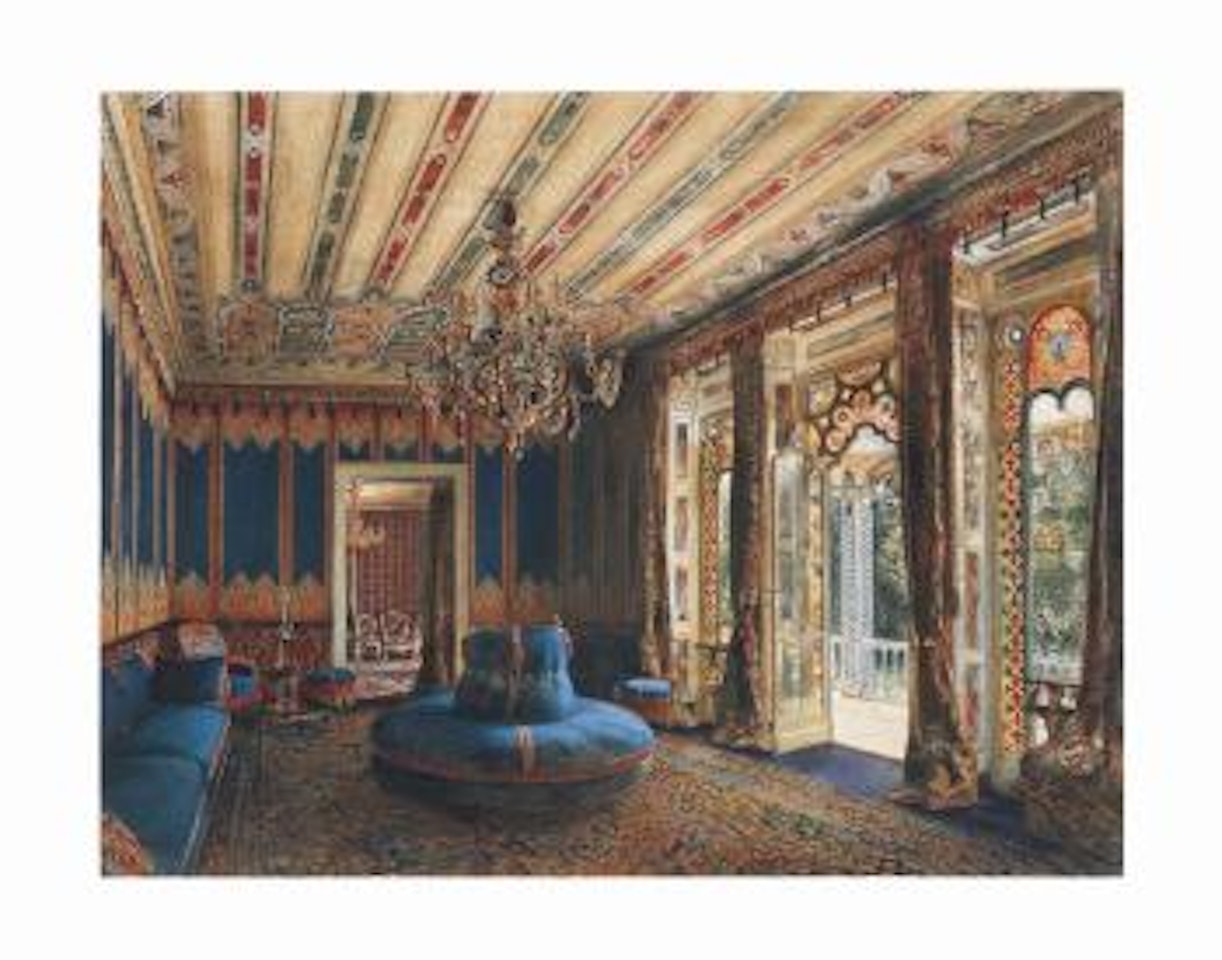 Salon Turc de la villa Hügel, à Hietzing, Vienne by Rudolf von Alt