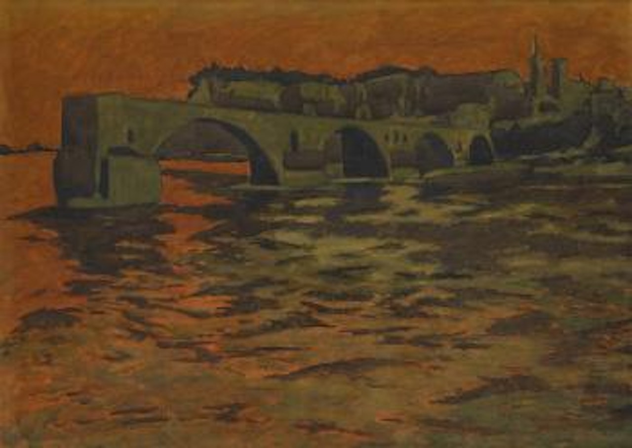 Le pont d’Avignon by Léon Spilliaert