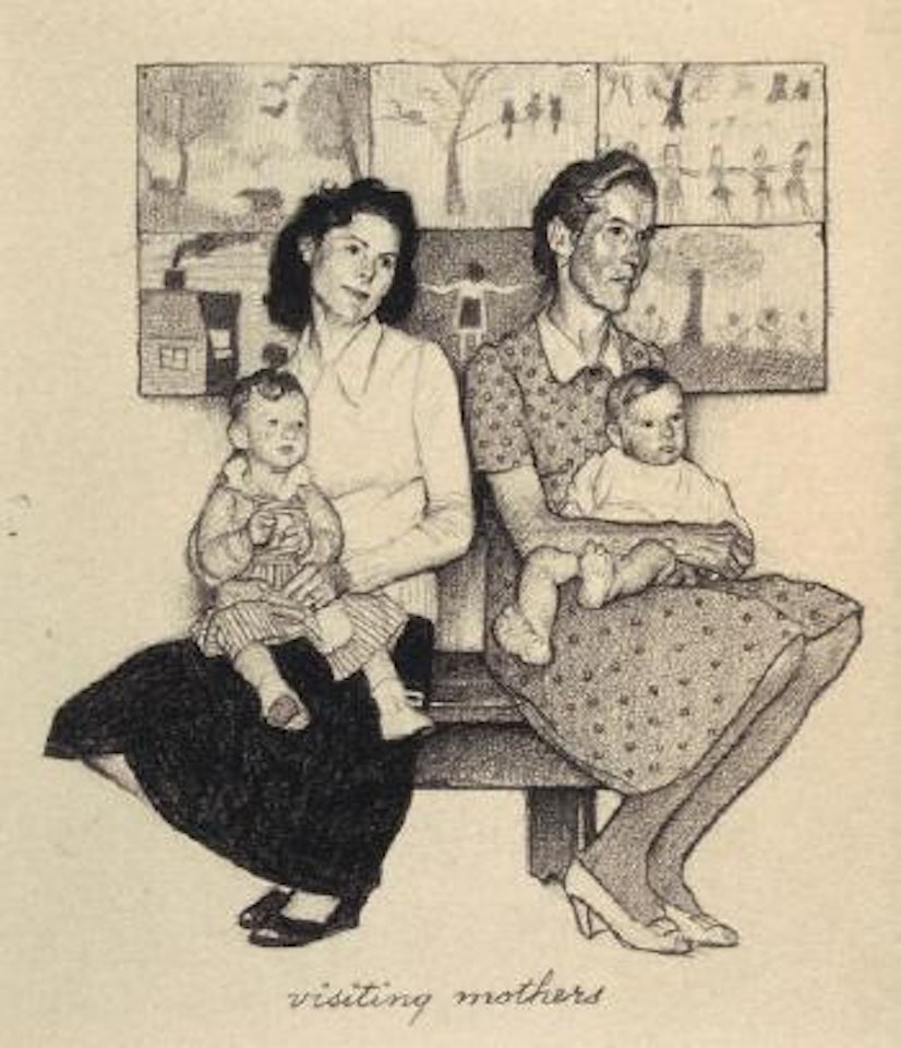 Norman Rockwell Visits A Country School, The Saturday Evening Post Story Illustration by Norman Rockwell