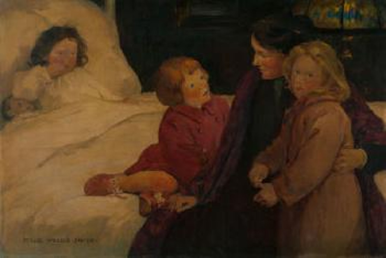 The Story Hour, Harper's Bazaar Story Illustration, May 1903 by Jessie Willcox Smith