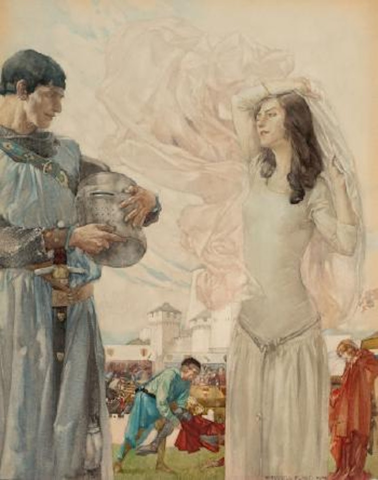 Le Morte D'Arthur Scene From Sir Thomas Malory by William Russell Flint