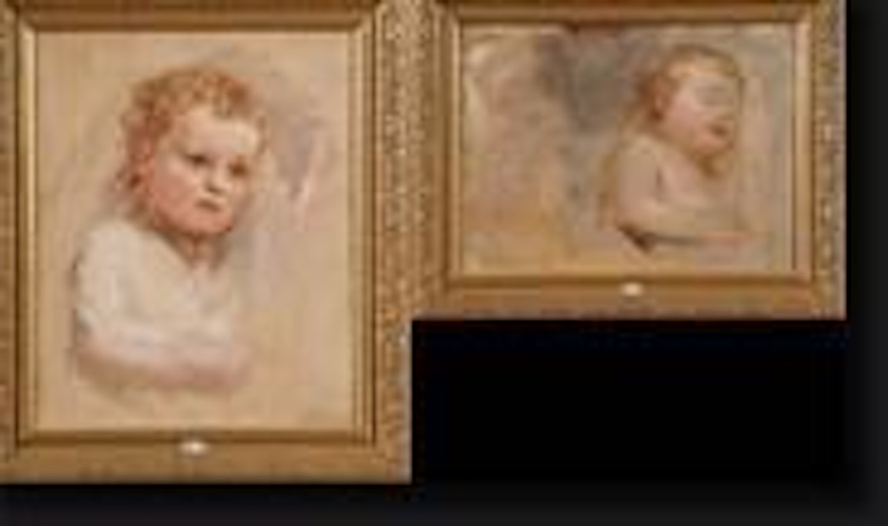 Etudes pour un portrait d'enfant by Leon Comerre