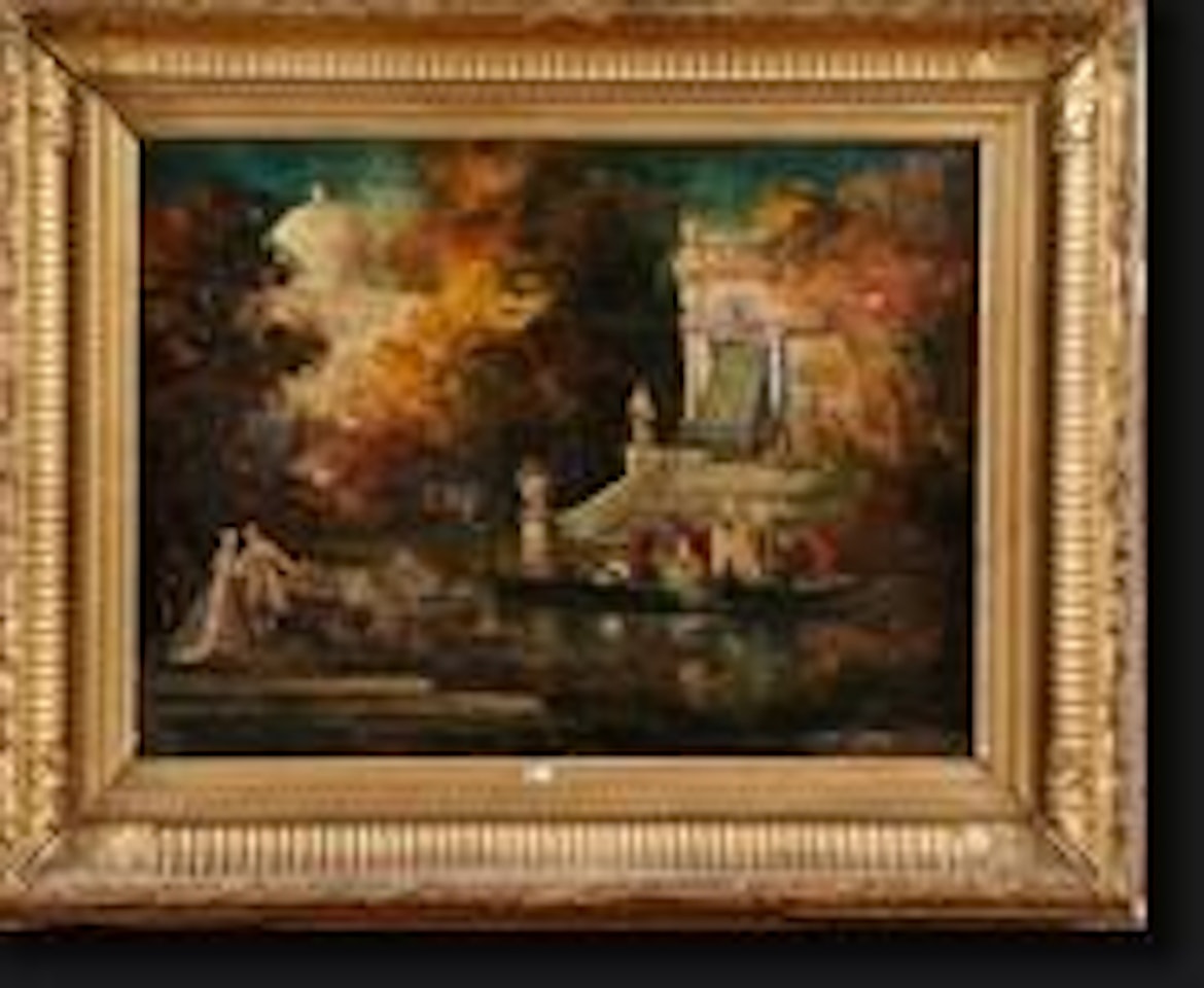 La fête nautique by Adolphe Monticelli