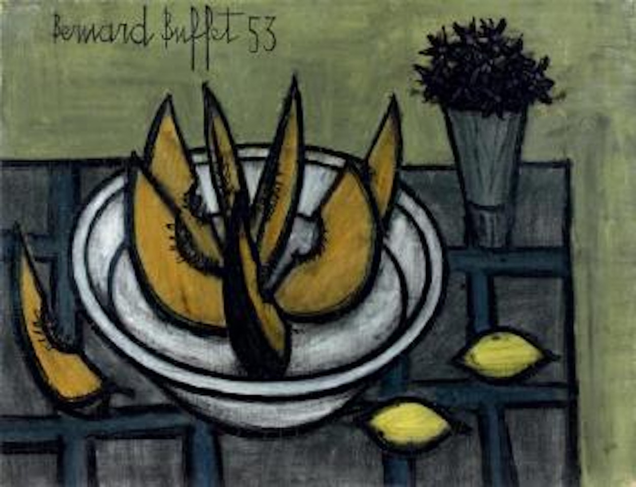 Nature morte au melon by Bernard Buffet