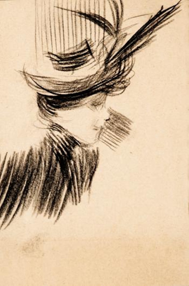 Donna con cappello by Giovanni Boldini