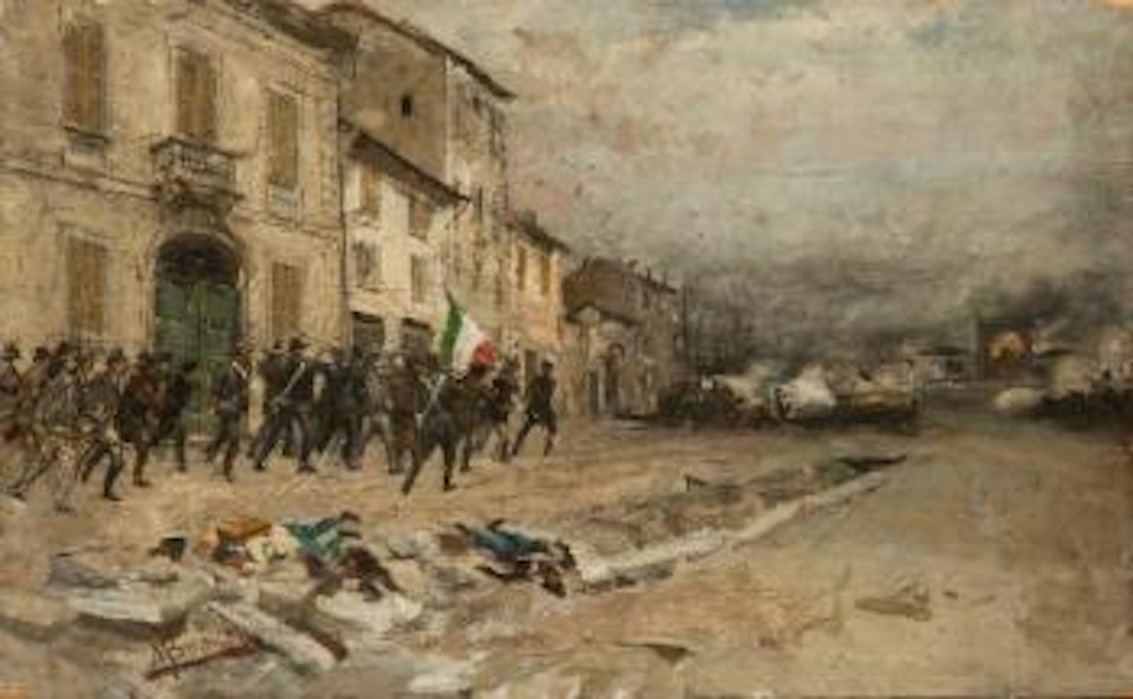 L'assalto di Porta Tosa (episodio delle Cinque giornate di Milano) by Mose Bianchi