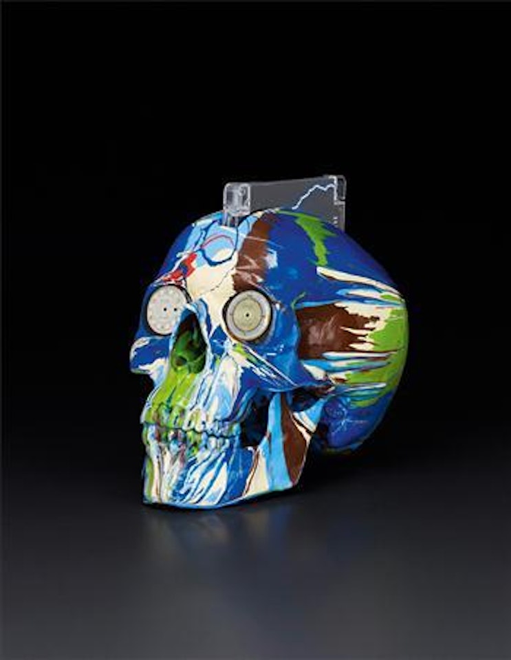 The Hours Spin Skull by Damien Hirst