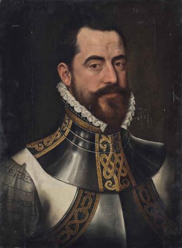 Portrait of a gentleman, bust-length, in armour by Flemish School