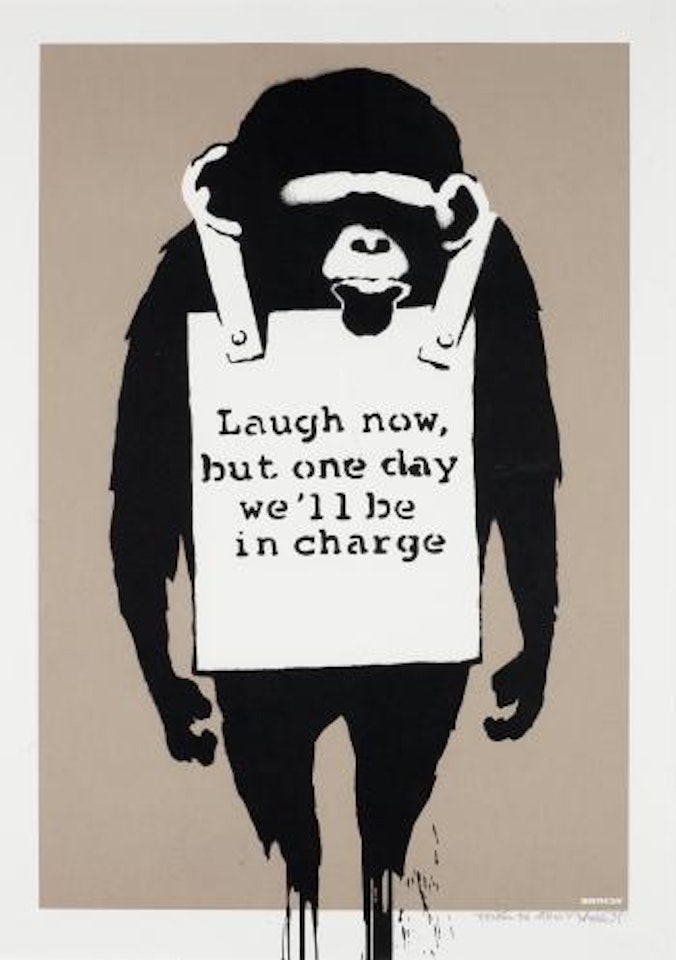 Laugh Now by Banksy
