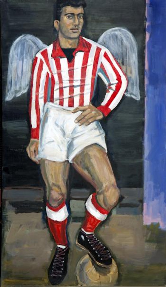 Olympiacos football player with wings of victory by Yannis Tsarouchis