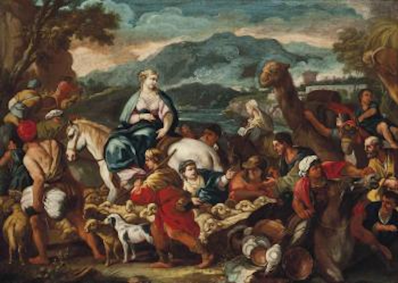 The Departure of Rebecca by Circle of Luca Giordano