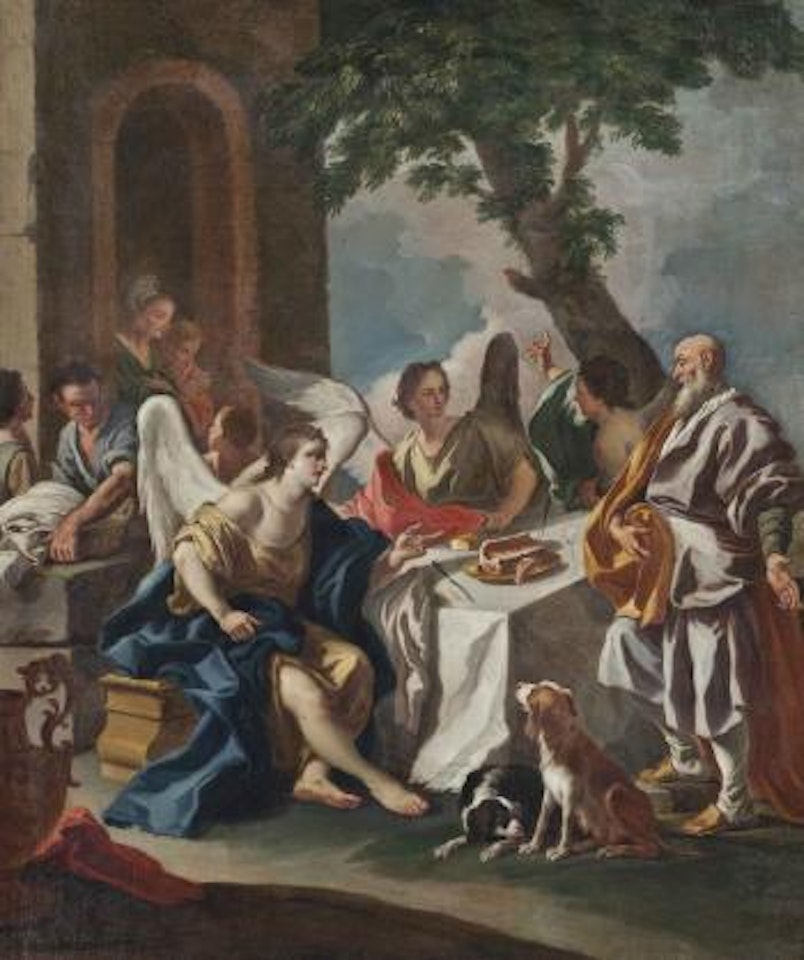 Abraham and the Three Angels by Francesco de Mura