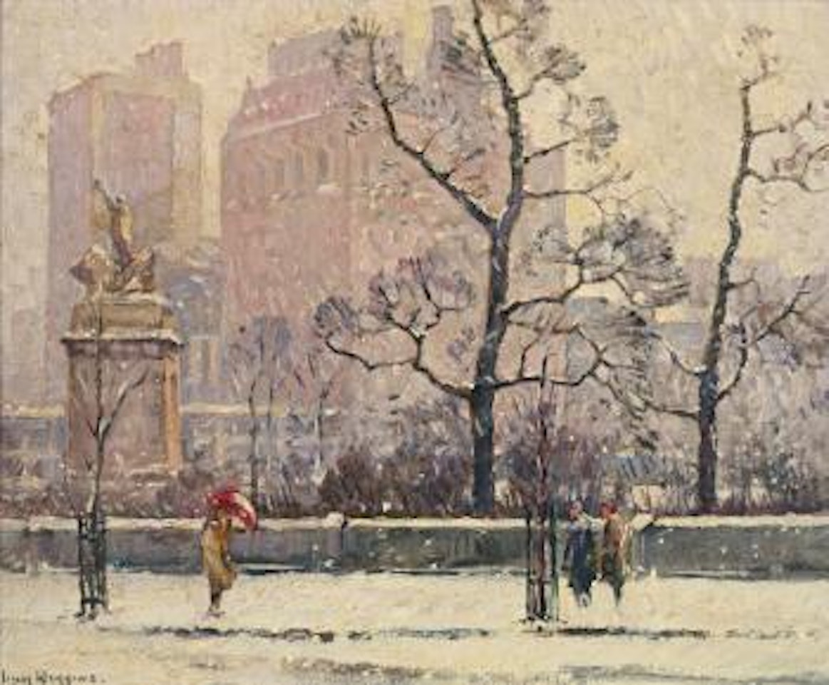 Along Central Park by Guy Carleton Wiggins