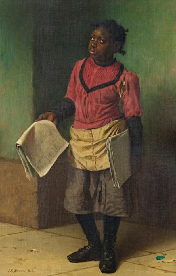 Morning Papers by John George Brown