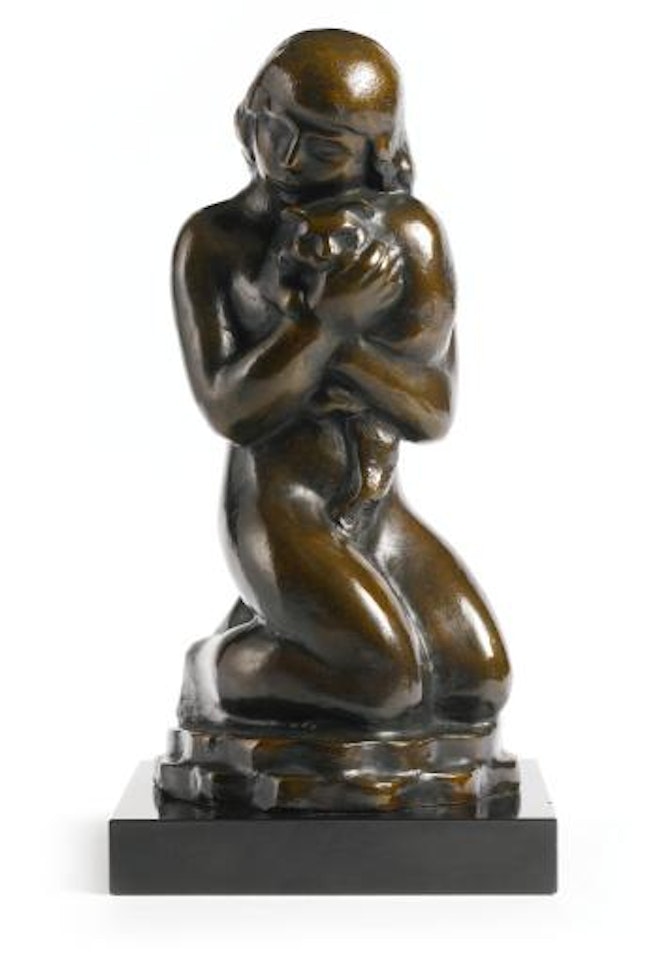 Girl And Cat by William Zorach