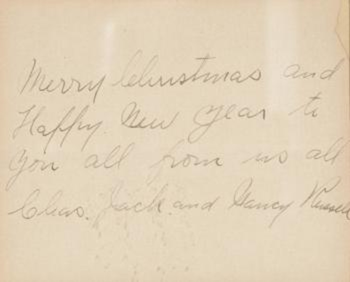 Drunken cowboy, Holiday card by Charles M Russell