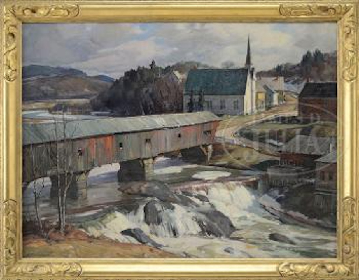 Bridge at Bath N H by Aldro Thompson Hibbard