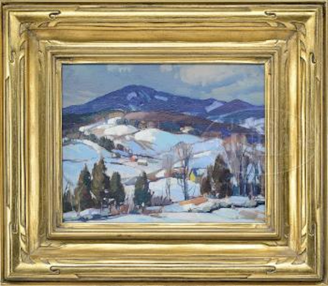 Vermont valley in winter by Aldro Thompson Hibbard