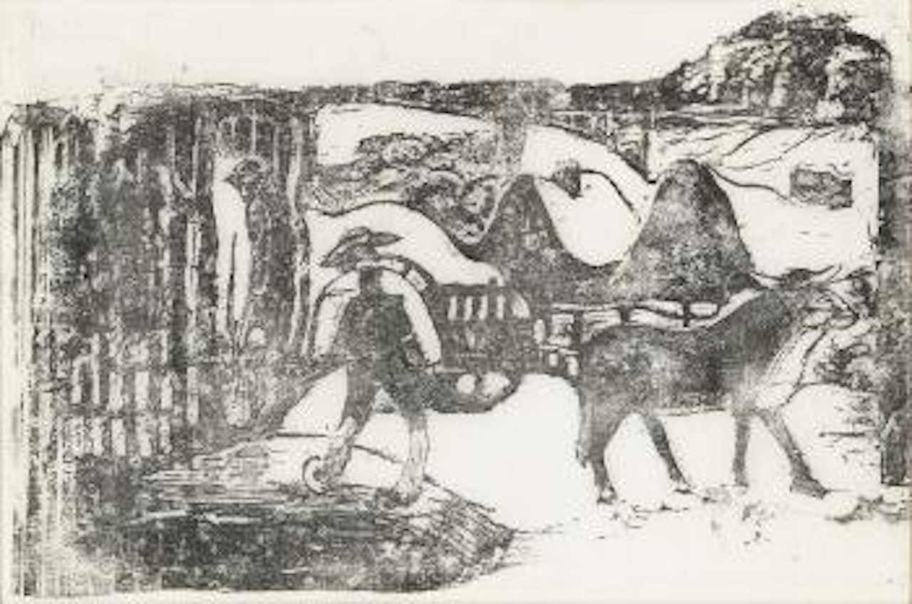 Le Char à Boeufs-Souvenir de Bretagne (G. 70; M., K. & J. 51) by After Paul Gauguin