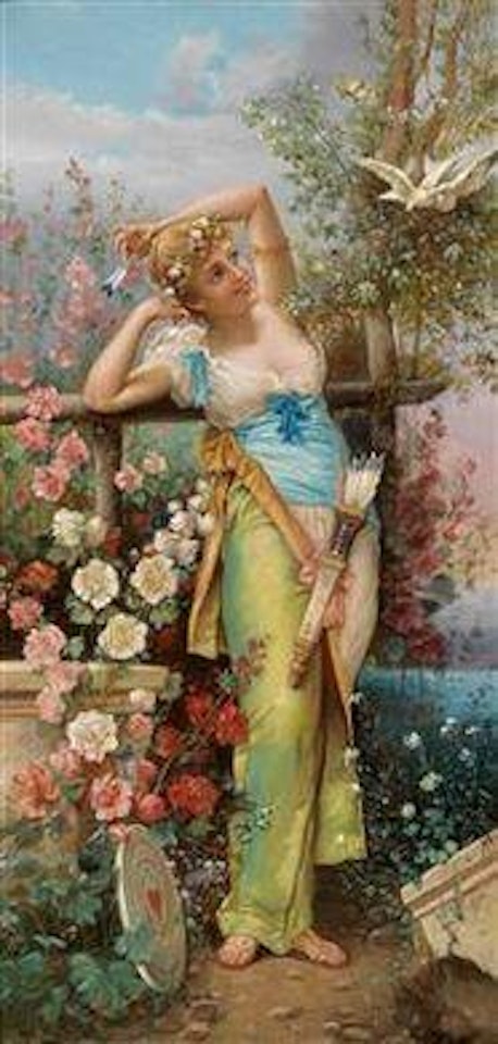 Die Liebesbotin by Hans Zatzka