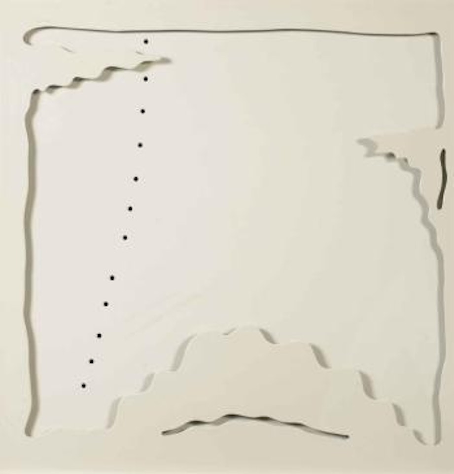 Teatrino (bianco) by Lucio Fontana