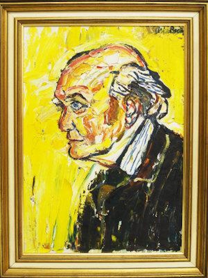 Portrait of a man by John Bratby
