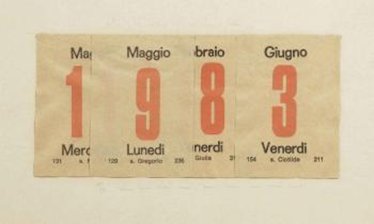 1983 (Maggio, Maggio, Febraio, Giugno) by Alighiero Boetti