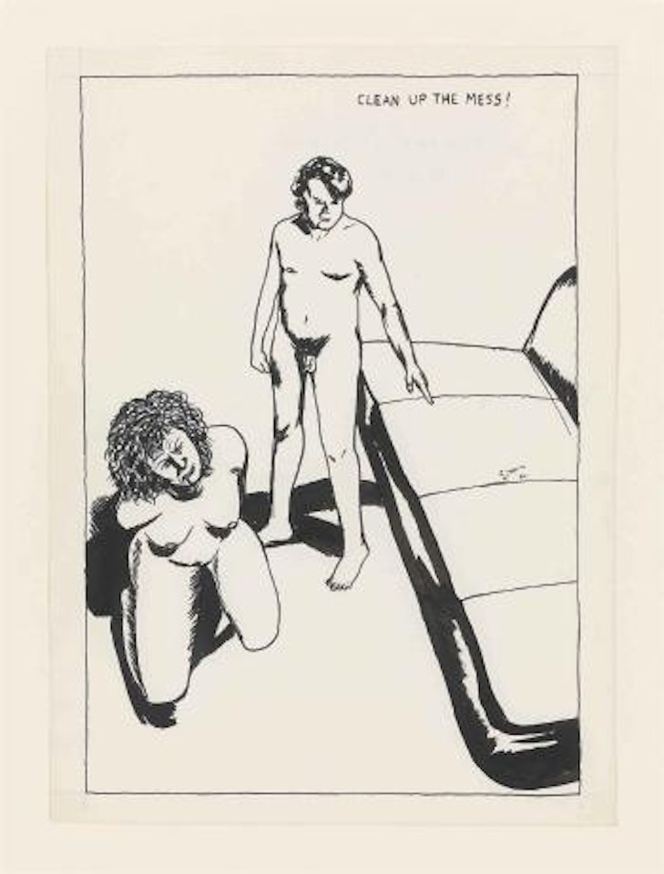 No Title (Clean up the...) by Raymond Pettibon