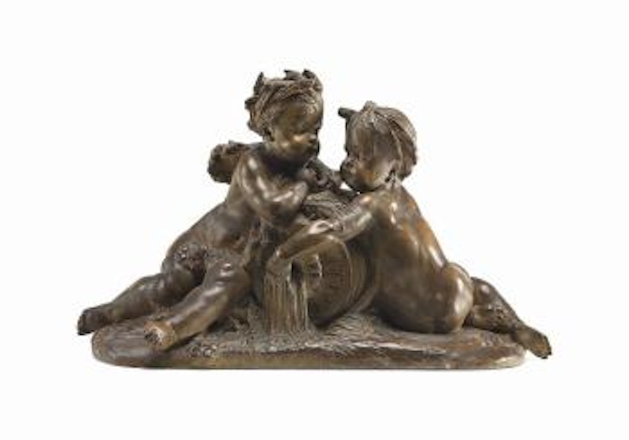 A French Terracotta Figural Group by Albert-Ernest Carrier-Belleuse