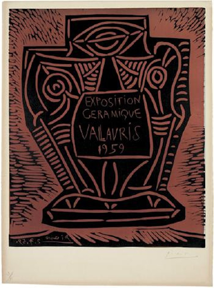 Affiche Exposition Céramique Vallauris 1959. by Pablo Picasso