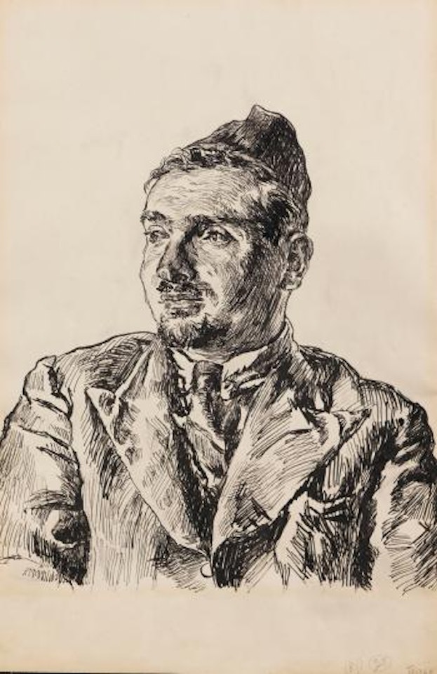 Porträt eines Mannes by Ludwig Meidner