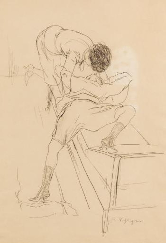 Zwei Gespielinnen by Rudolf Schlichter