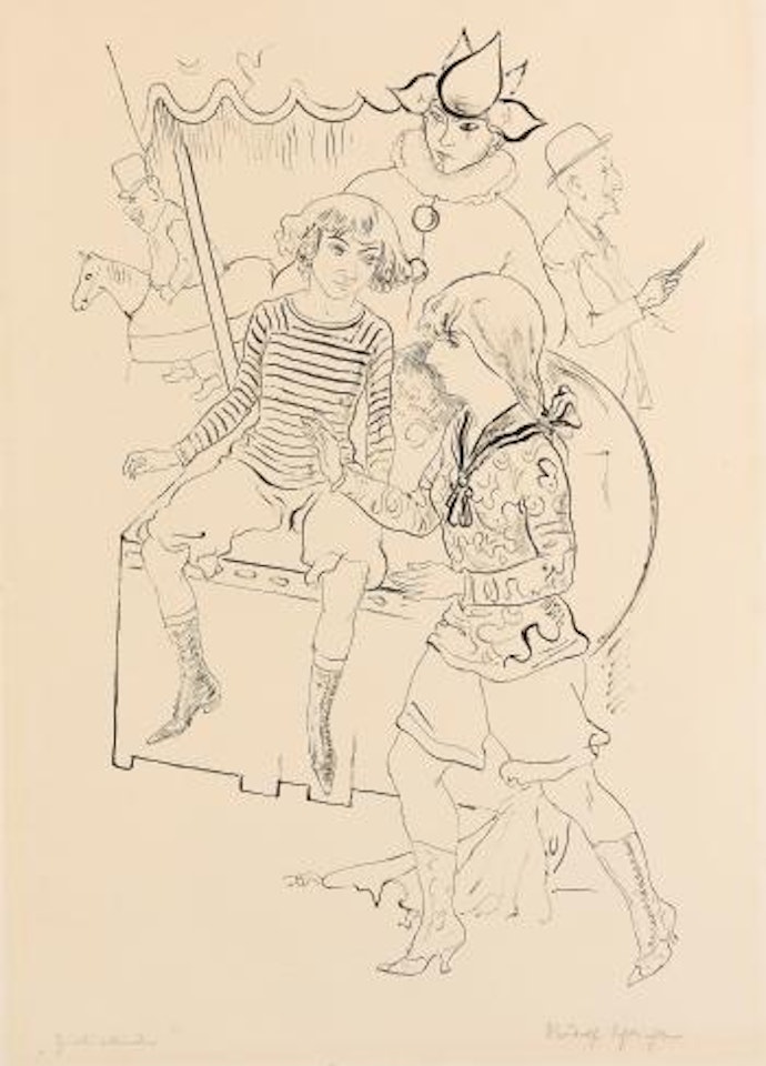 Zirkuskinder by Rudolf Schlichter