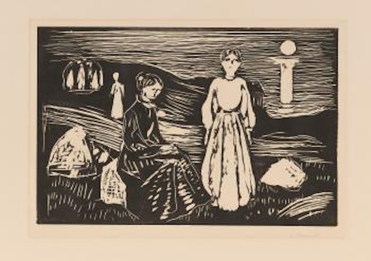 Frauen am Strand by Edvard Munch
