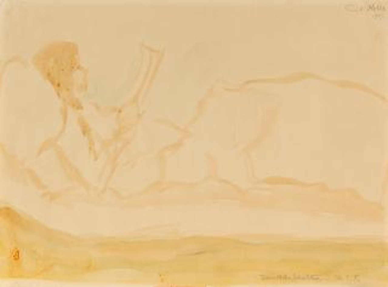 Lesende Frau Nolde by Emil Nolde