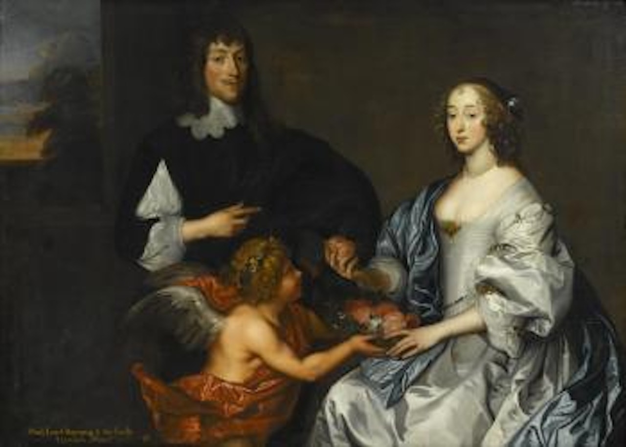 A portrait of Lord and Lady Bayning by Anthony van Dyck