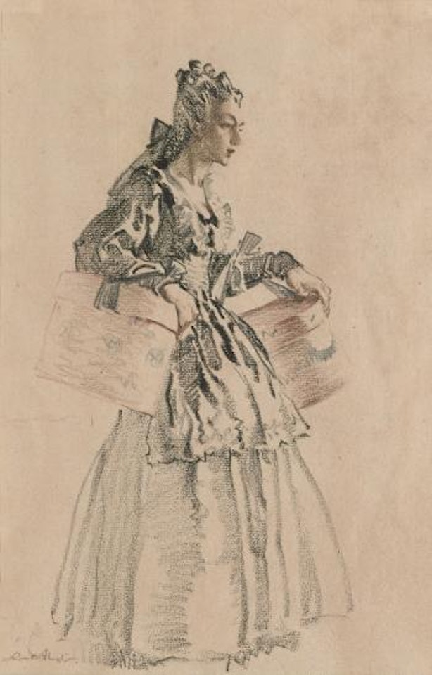 French maid, No. 2; French maid, No. 3 by William Russell Flint
