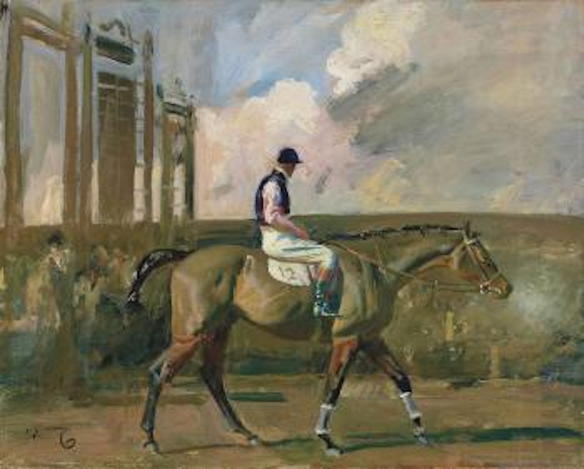 After the Race, Cheltenham by Alfred James Munnings