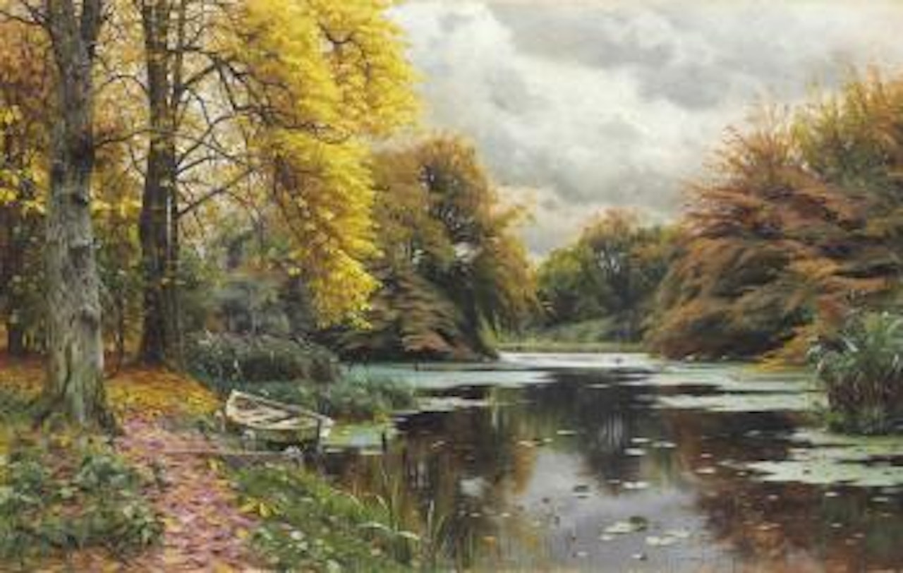 River Landscape by Peder Mork Monsted