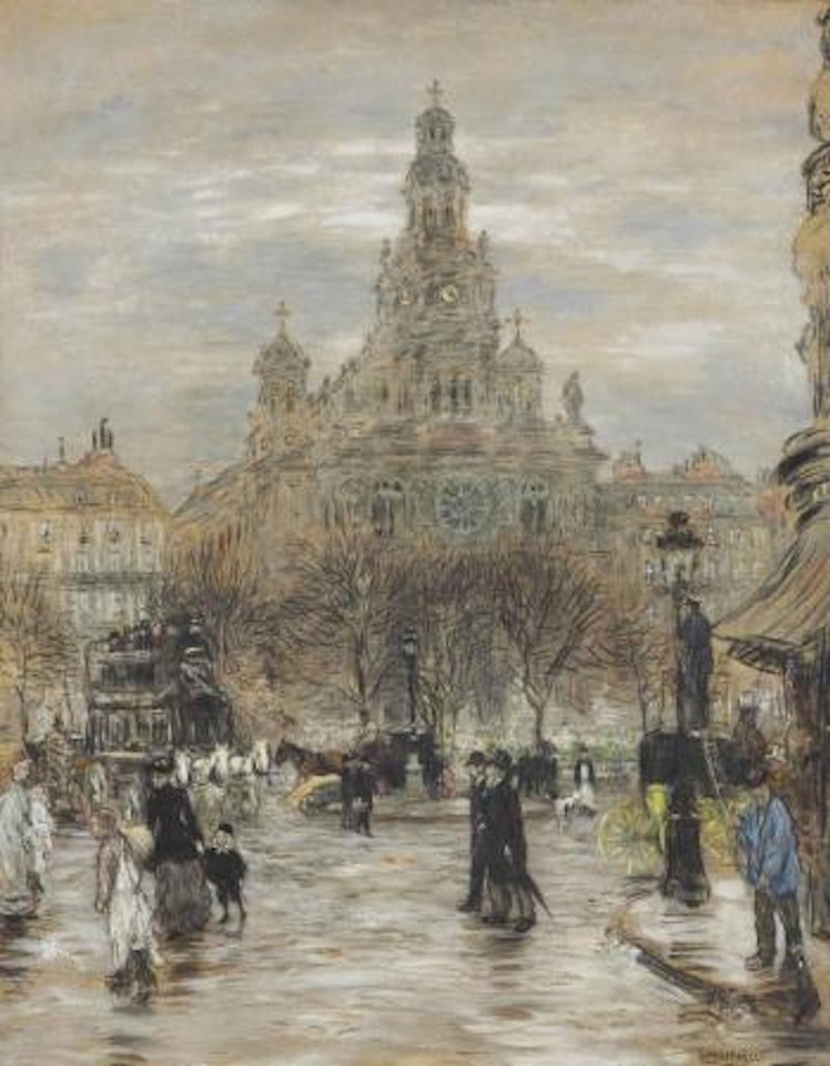 Place de la Trinité by Jean Francois Raffaelli