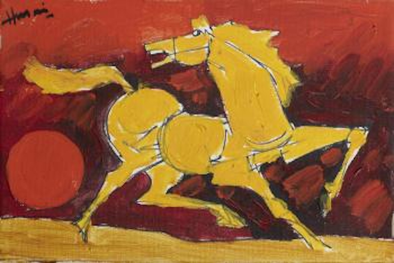 Untitled (Horse) by M.F. Husain